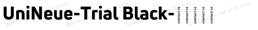 UniNeue-Trial Black字体转换